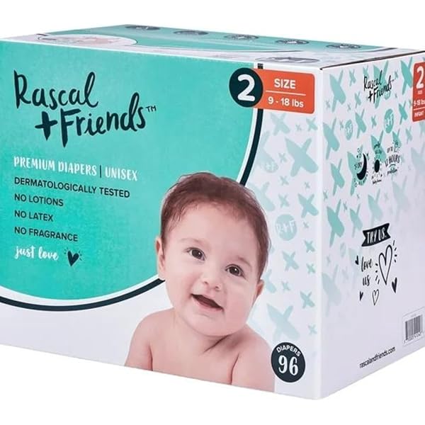 rascal Amazon.com : Rascal + Friends Premium Diapers, Size 1, 108 Count